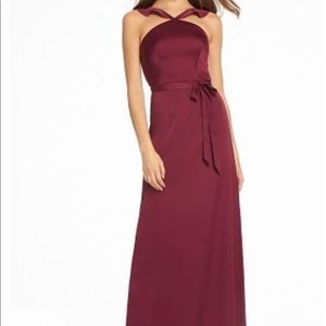 Monique Lhuillier Merlot Formal Gown